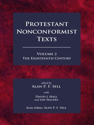 cover image of Protestant Nonconformist Texts Volume 2